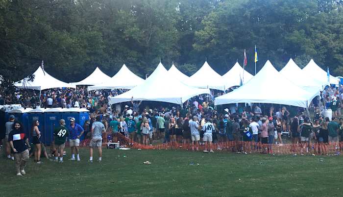 The team may be only five years old, but UNCC already has the tailgate scene well in hand.